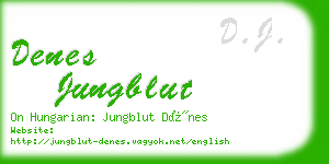 denes jungblut business card